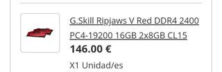 G.Skill Ripjaws V 16GB DDR4 2400