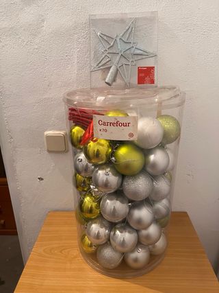 Adornos Navidad Carrefour (70 unidades)