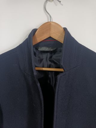 Abrigo Zara Man azul 3/4