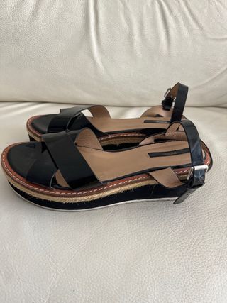 Sandalias negras plataforma
