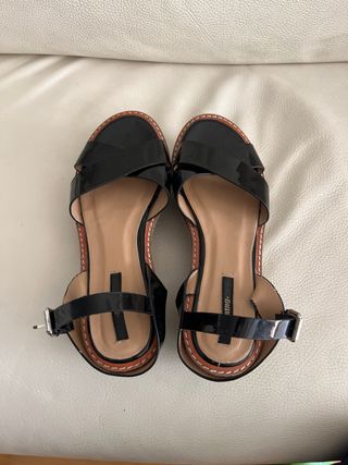 Sandalias negras plataforma