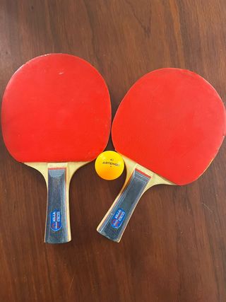 2 Raquetas Ping Pong + Pelota