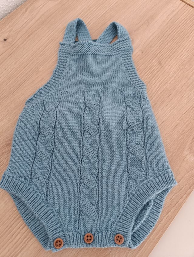 Pelele bebé punto talla 1/3meses de Gocco