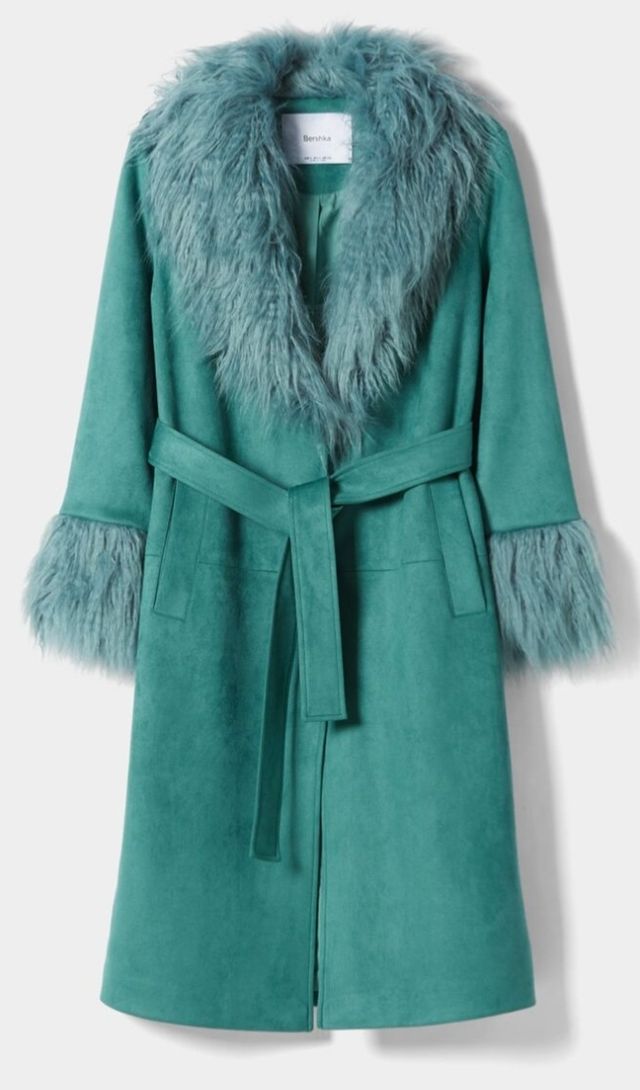 Abrigo Bershka pelo sintético