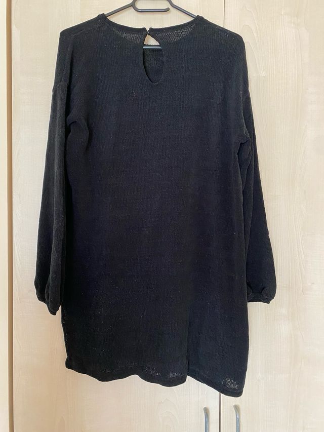 Vestido corto negro invierno