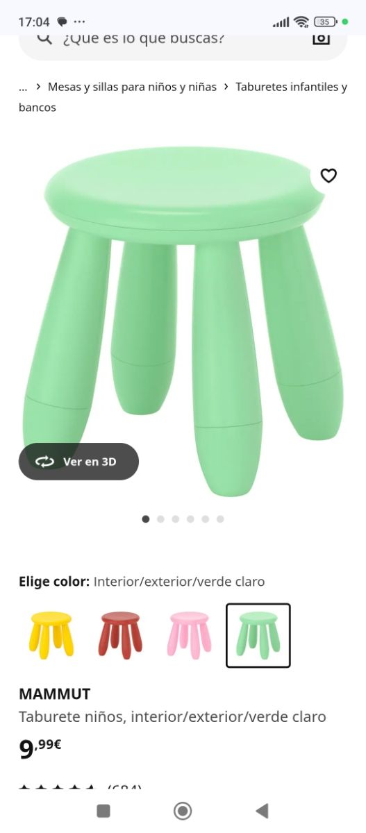 Mesa KRITTER IKEA y 2 sillas