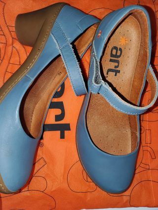 Zapatos Art piel azul - Talla 44