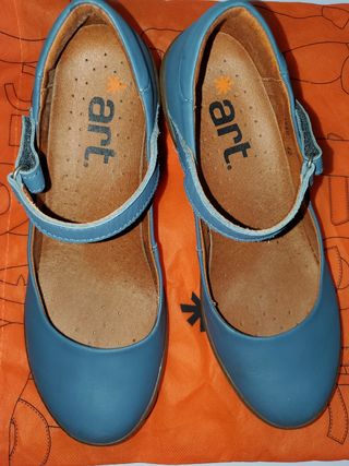Zapatos Art piel azul - Talla 44