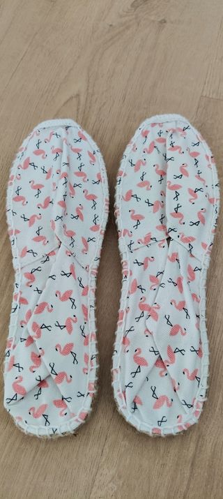 Alpargatas mujer talla 39 estampadas flamencos