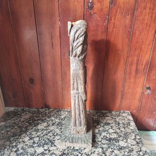 Santo talla de madera antiguo 