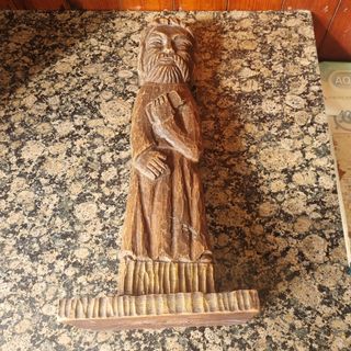 Santo talla de madera antiguo 