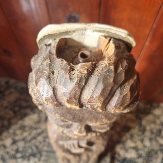 Santo talla de madera antiguo 