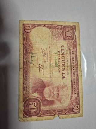 Billete 50 Pesetas 1951