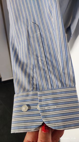 Camicia Stafford Uomo, Blu, Tg 16 Regular