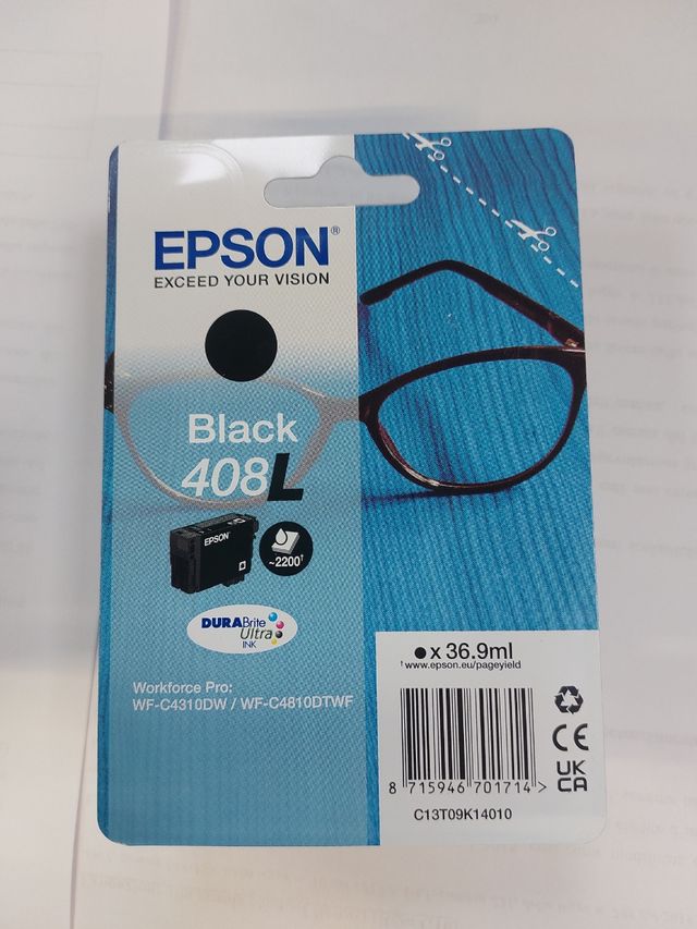 Cartuccia Epson 408L nero nuova chiusa