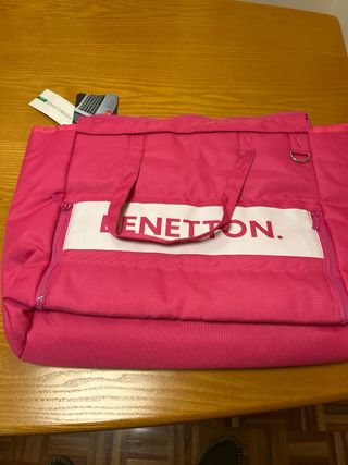 Bolso Benetton rosa - School Collection