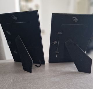 Portafoto vetro neri - 2pz