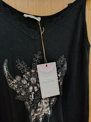 Vestido negro Hug Clau 