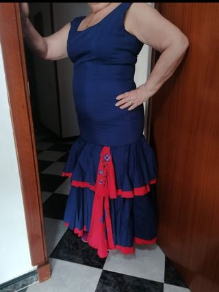 Vestidos flamenca rojo y azul