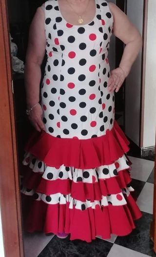 Vestidos flamenca rojo y azul