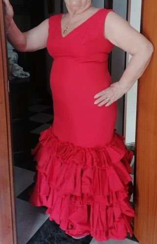 Vestidos flamenca rojo y azul
