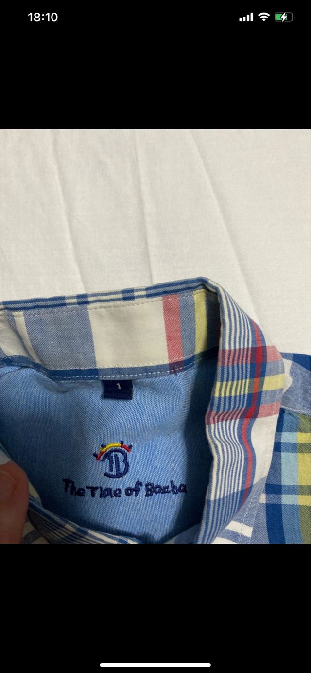 Camisa cuadros hombre multicolor