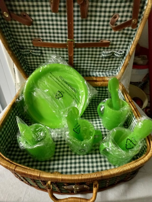 Cestino da picnic vintage