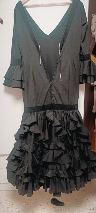 Vestido Flamenca Negro - Talla 42-44