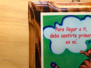 Quadretto Winnie the Pooh (in spagnolo)