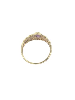 Anillo oro 18k rubí y brillantes