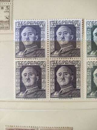 Sellos nuevos de Franco