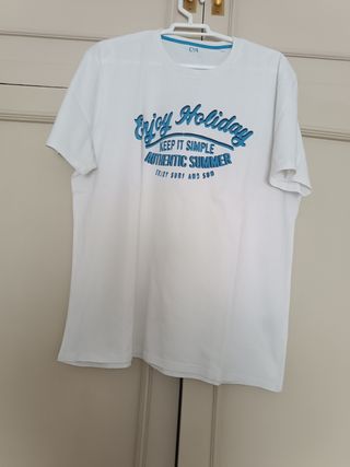 Camiseta blanca vacaciones