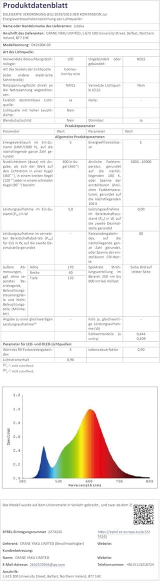 Lámpara Pie LED RGBIC 140cm con App