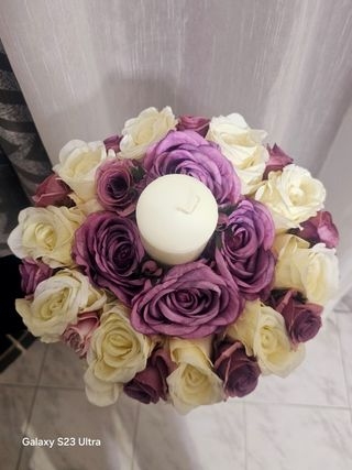 Centrotavola rose artificiali