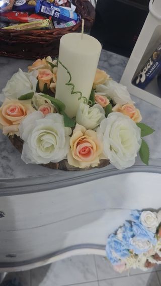 Centrotavola rose artificiali