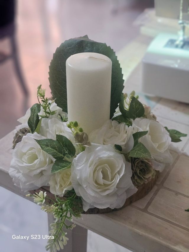 Centrotavola rose artificiali