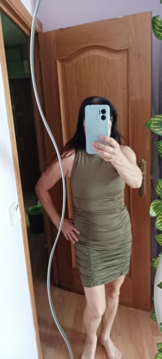 Blusa negra y marrón - Tirantes