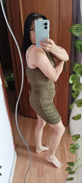 Blusa negra y marrón - Tirantes