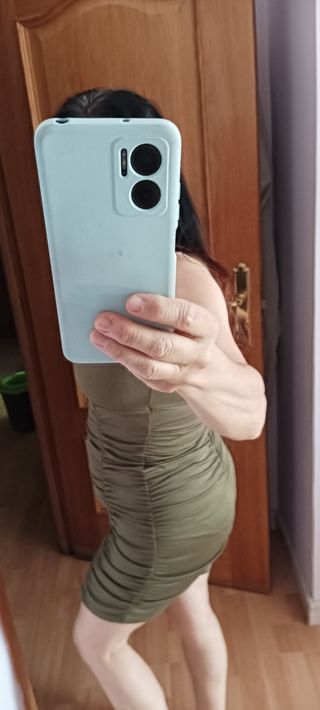 Blusa negra y marrón - Tirantes