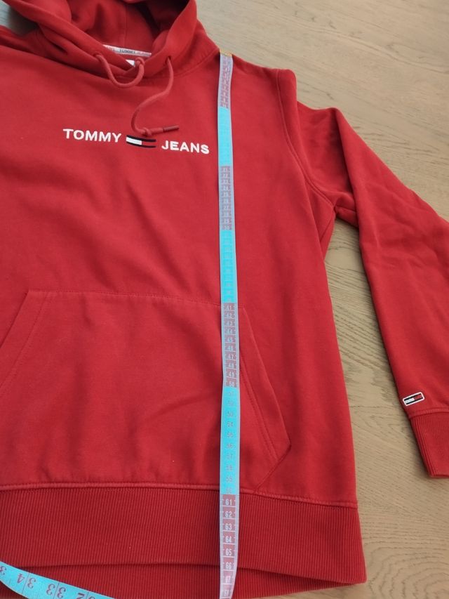 Sudadera Tommy Jeans roja con capucha