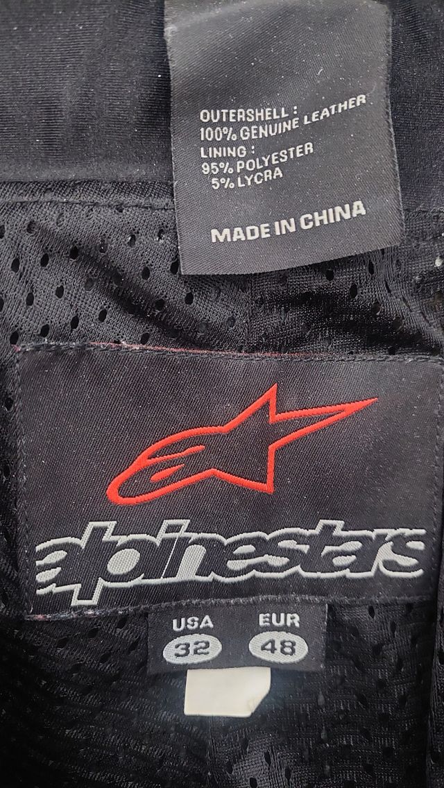 Pantalones moto cuero Alpinestars 48
