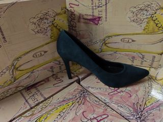 Tacones Araen - color verde azulado