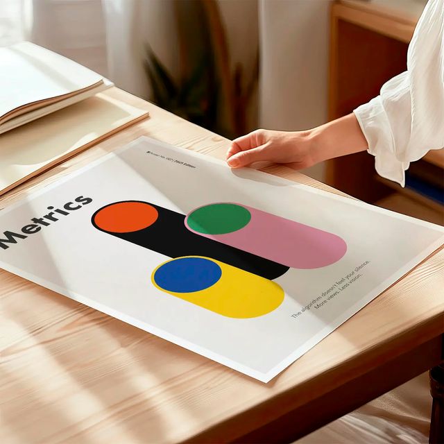 POSTER BAUHAUS METRICS DISEÑO POSTERARTE