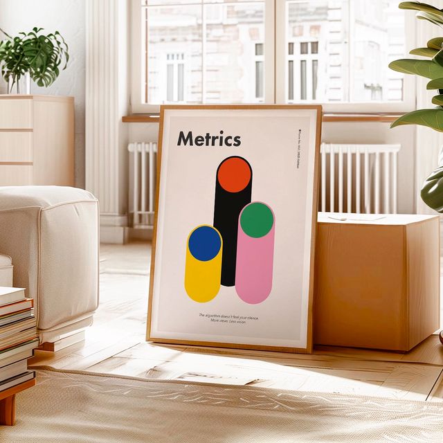 POSTER BAUHAUS METRICS DISEÑO POSTERARTE