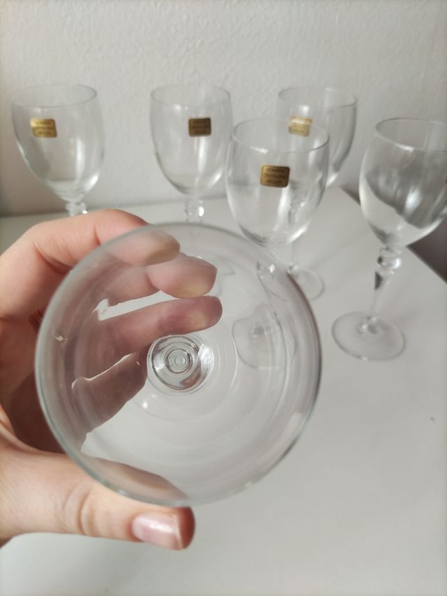 6 Copas Cristal Nuevas