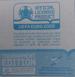 Figurines Panini Euro 2020