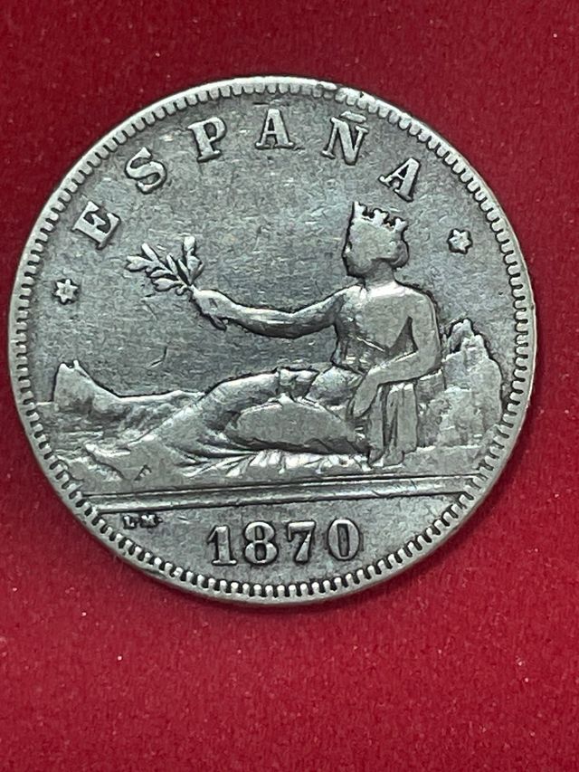2 Pesetas España 1870 - Moneda Plata