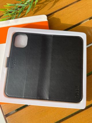 Funda libro iPhone - Piel