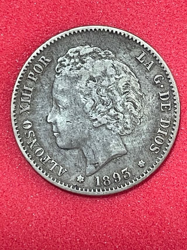 1 Peseta Alfonso XIII 1893