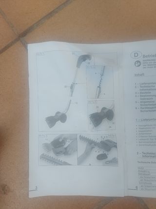 Podadora y cortasetos y filos recargable